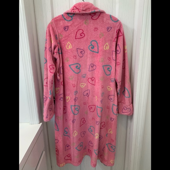 Sonoma Pink Hearts Bathrobe Girl14 - Picture 2 of 3